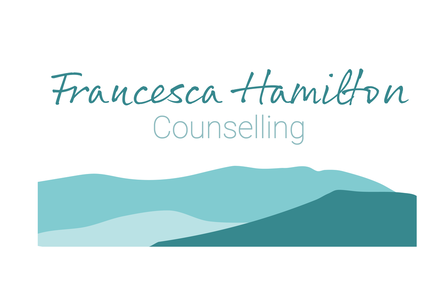 Logo - Francesca Hamilton Counselling Logo with teal outlines of Blencathra